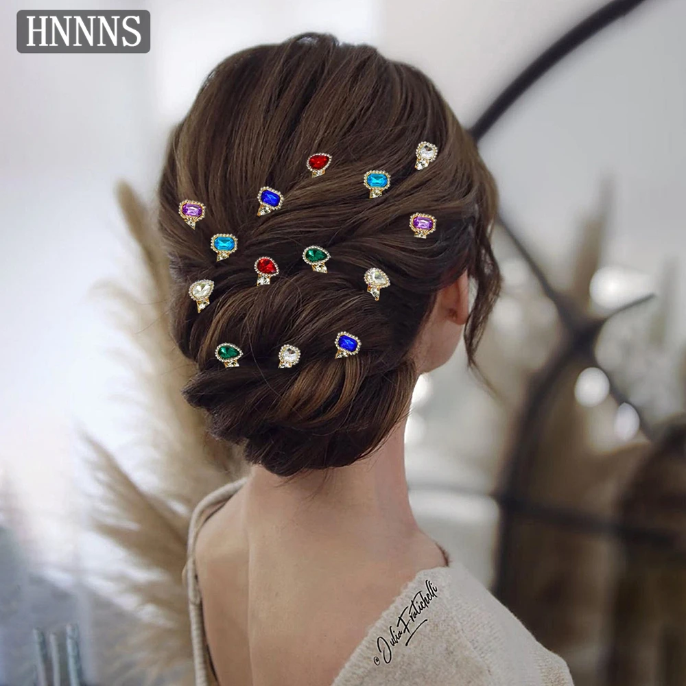 

TOPQUEEN Bridal Wedding Water Diamond Hairpin Set Handmade Exquisite Women's Banquet Dance Party Daily Hair Accessories YXA216