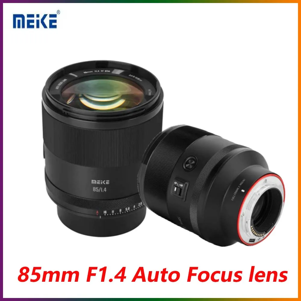 

MEKE Full Frame 85mm F1.4 Large Aperture Auto Focus Full Frame Portrait Lens (STM Motor) for Sony E mount Nikon Z mount Cameras