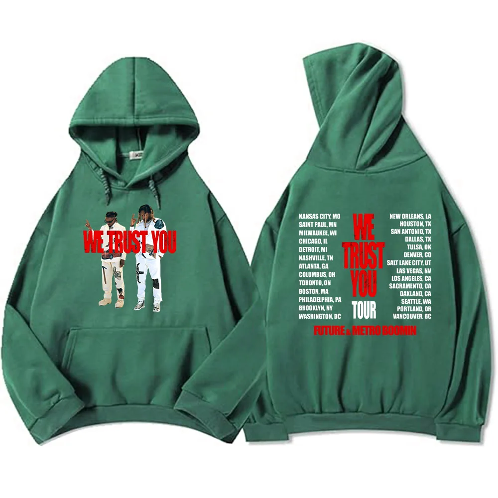 Metro-Boomin Future We Trust You Tour Hoodies Winter Men/Women Fleece Sweatshirts Moletom Casual Hip Hop Graphic Pullover Unisex