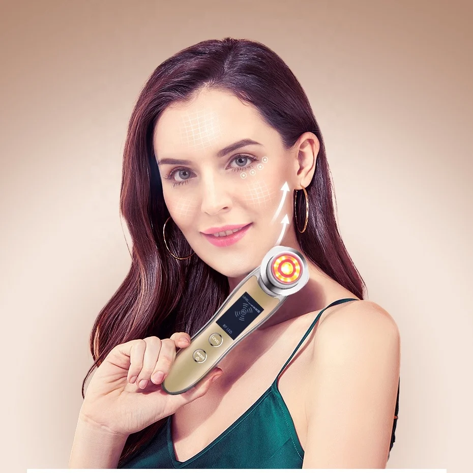 EMS 페이스 리프트 휴대용 가정용 얼굴 LED 라이트 리프팅 리쥬버네이션 기기 EMS 타이트닝 뷰티 디바이스