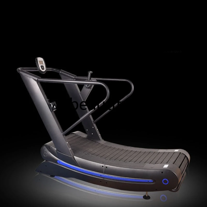 

No-Power Treadmill Adjustable Resistance Curved Track Belt Running Machine Gym