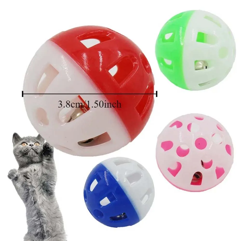 5PC Random Color Pet Bell Ball Toys, Parrot, Cat Relaxation Toys, Master Pet Interaction to Enhance the Relationship