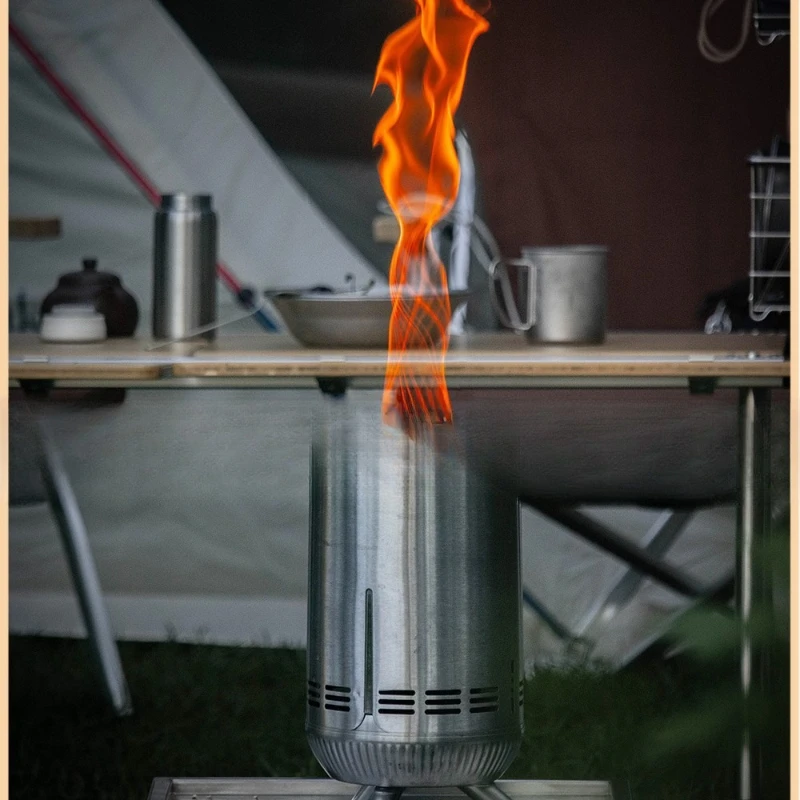 

Cross-border outdoor camping tornado incinerator gasifier flame heater courtyard portable stainless steel bonfire