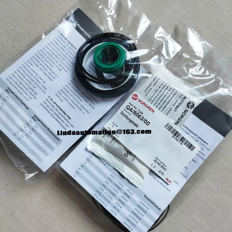 الأصلي NORGREN QA/8100/00 8063/00 8125/00 طقم تصليح اسطوانة