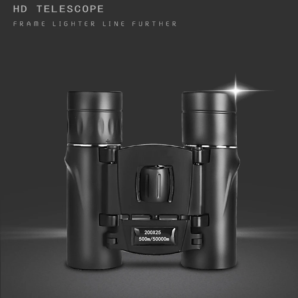 HD Zoom Portable Binoculars Long Range Telescope for Hunting Central Focus Knob Binoculars Lightweight Telescope