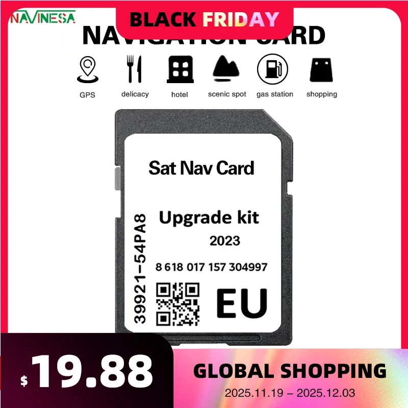 

for Suzuki SX4 CROSS AFTER FACELIFT 2016 2021 Navigation SD Maps GPS 16GB Memory Card Europe IGNIS 2016 2021