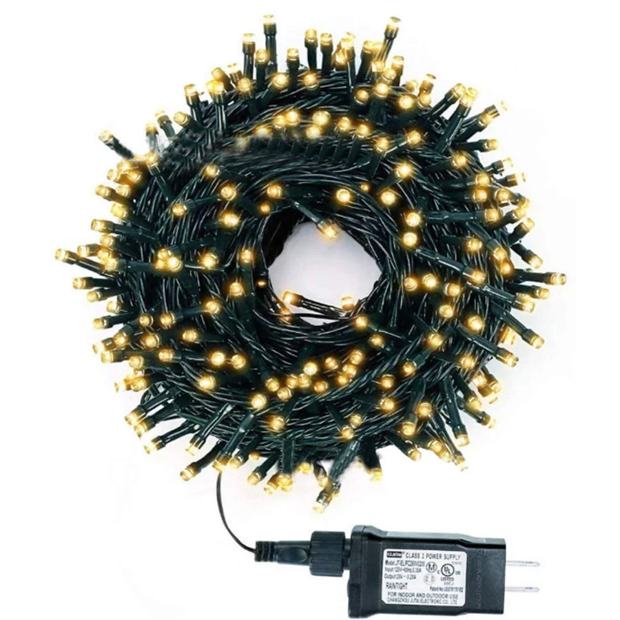 Nieuwe 10M 20M 30M 50M Led Lichtslinger Outdoor Waterdichte Krans Kerstverlichting Voor Feest Bruiloft Kerstboom Tuindecoratie