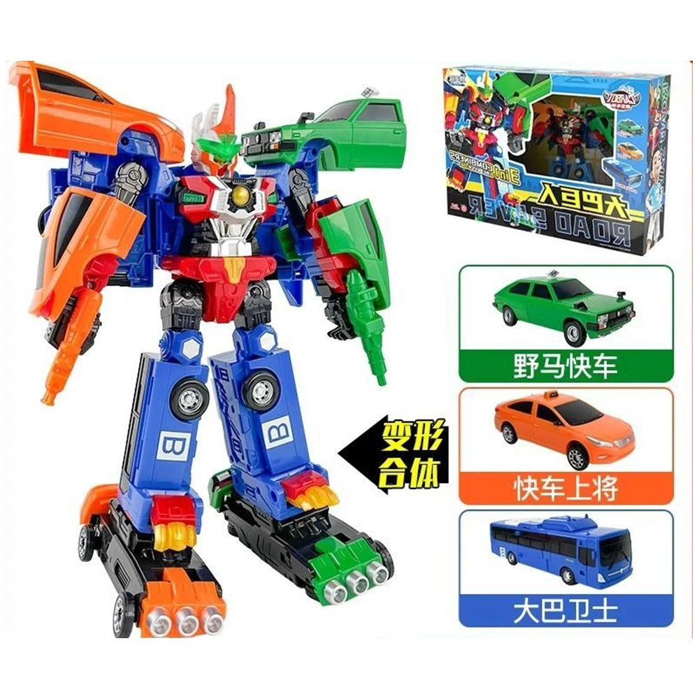 3 IN 1 헬로 카봇 로드 세이버 변신 로봇 장난감 액션 피규어 변형 구조 자동차 버스 장난감 어린이 선물