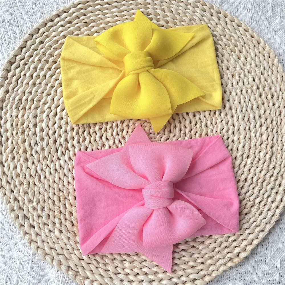 Baby Hair Accessories New Princess Hair Accessories Baby Soft and Comfortable Nylon Bowknot Headband Baby Hair Band