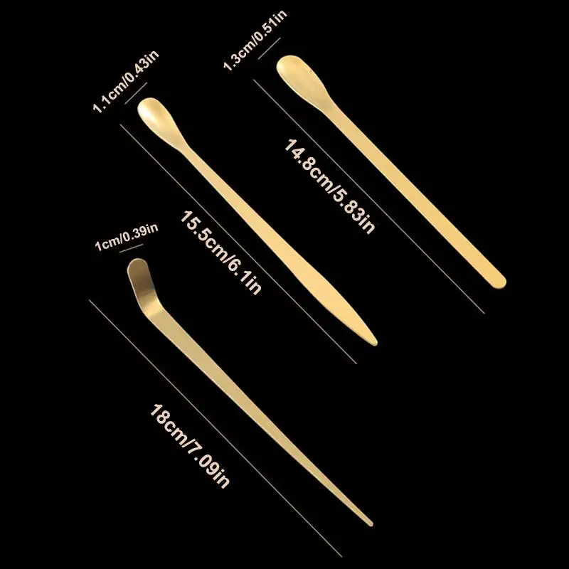 New Stainless Steel Tea Sticks Japanese Traditional Leaf Tea Scoops Matcha Scoop Tea Ceremony Kitchen Tool Teaware