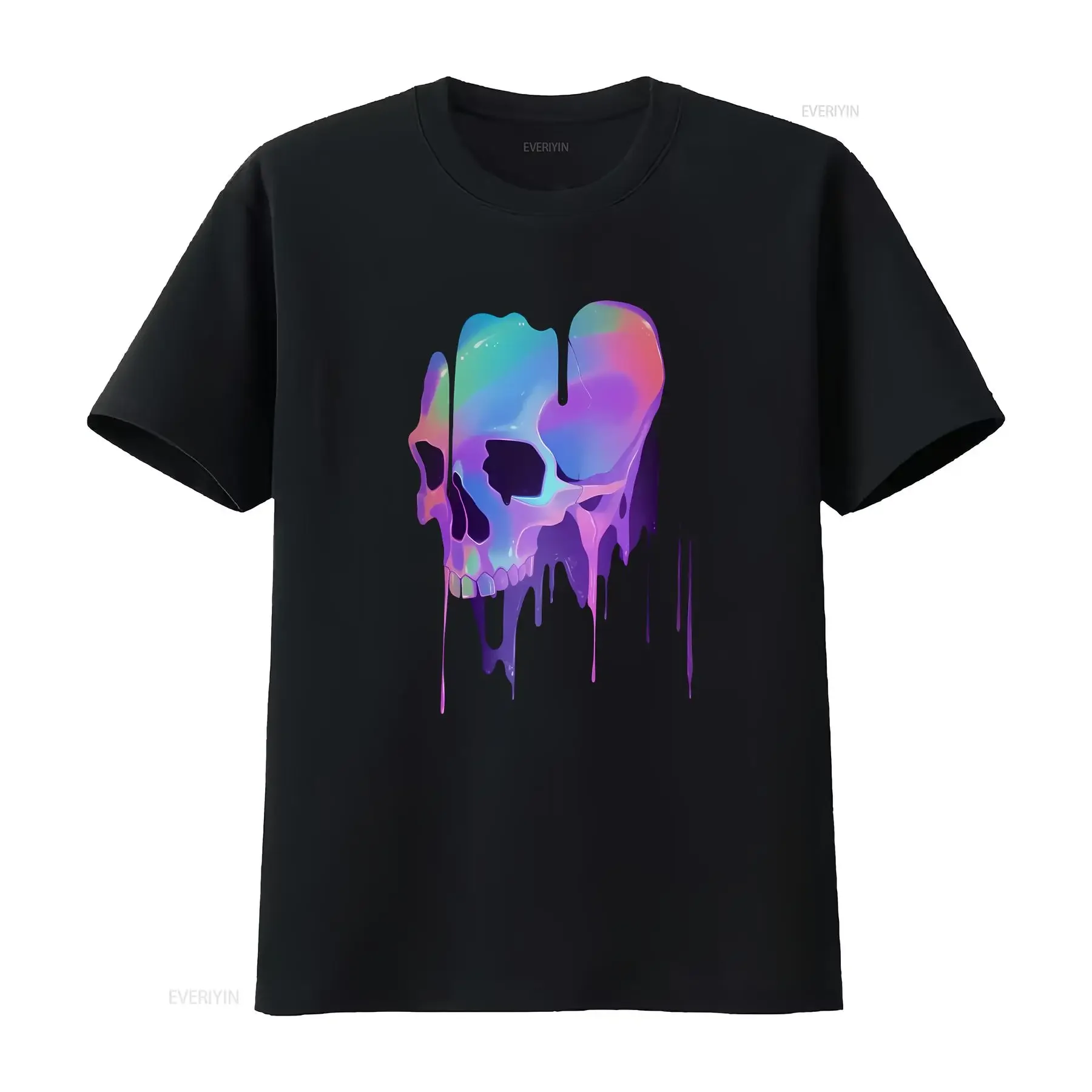 

Weirdcore Melting Skull T Shirt Psychedelic Trippy Clothing Aesthetic Alternative Pastel Goth Grunge Clothes Horror Spooky