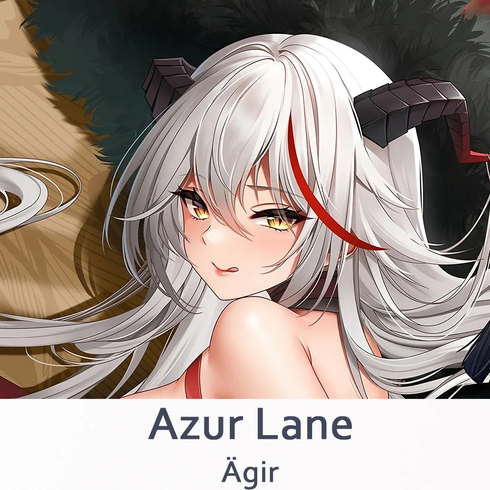 لعبة Azur Lane KMS Agir Dakimakura Hing Body Case أنيمي غطاء وسادة طويل هدايا الفراش المنزلي