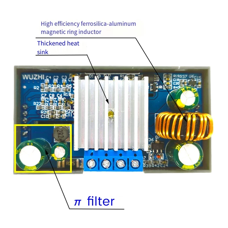 CNC DC Buck Boost Converter CC CV 0.5-30V 4A Adjustable Regulated Power Supply For Solar Battery Charging Spare Parts