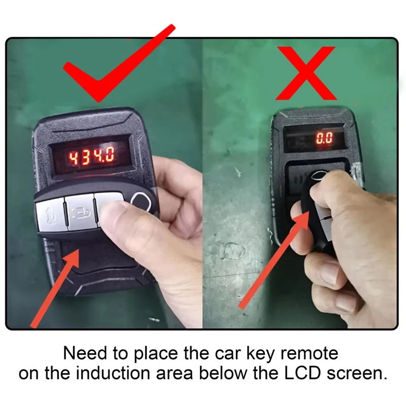 AT43-Frequency Tester Car Key 10-1000MHZ, PL00 Door TV RF IR Remote Control Tester Detector Inspection Tool,315,433,902 MHZ