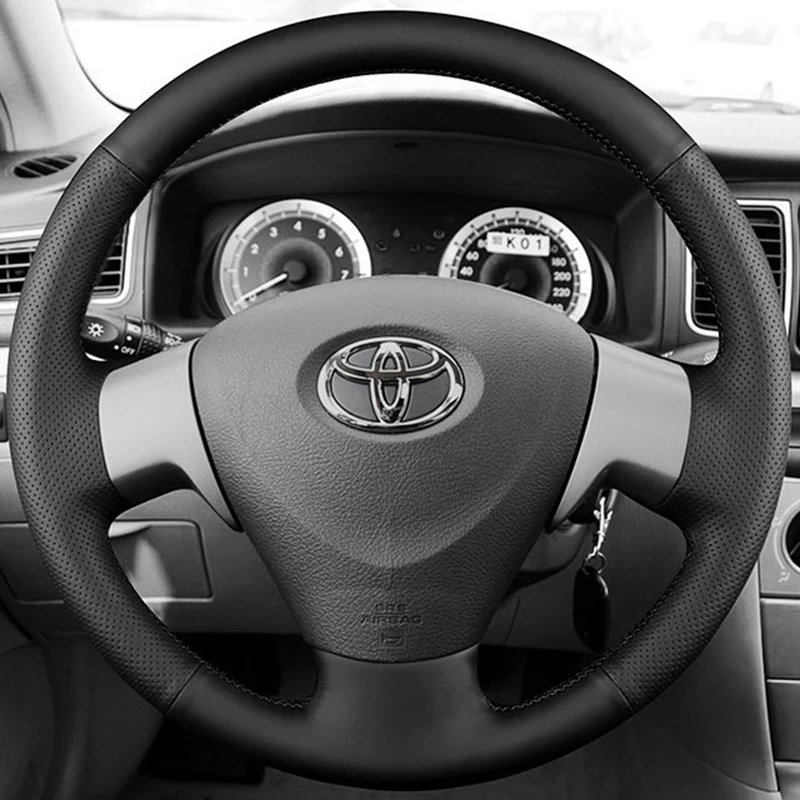 DIY Car Steering Wheel Cover For Toyota Corolla Matrix Auris 2006 - 2010 Car Accessory Customized Original Steering Wheel Braid