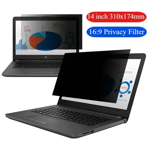 Película de privacidad antiespía de 14 pulgadas para Monitor, ordenador portátil, filtro de pantalla de privacidad, Protector de pantalla para ordenador portátil, PC de 13,3 pulgadas, Anti-peep