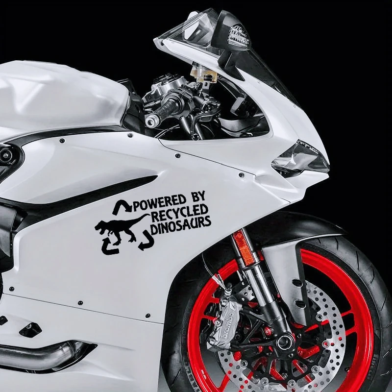 

Виниловые наклейки с изображением динозавров в ретро-стиле, черно-серебристые наклейки из переработанных материалов для автомобиля, мотоцикла, ноутбука, багажа