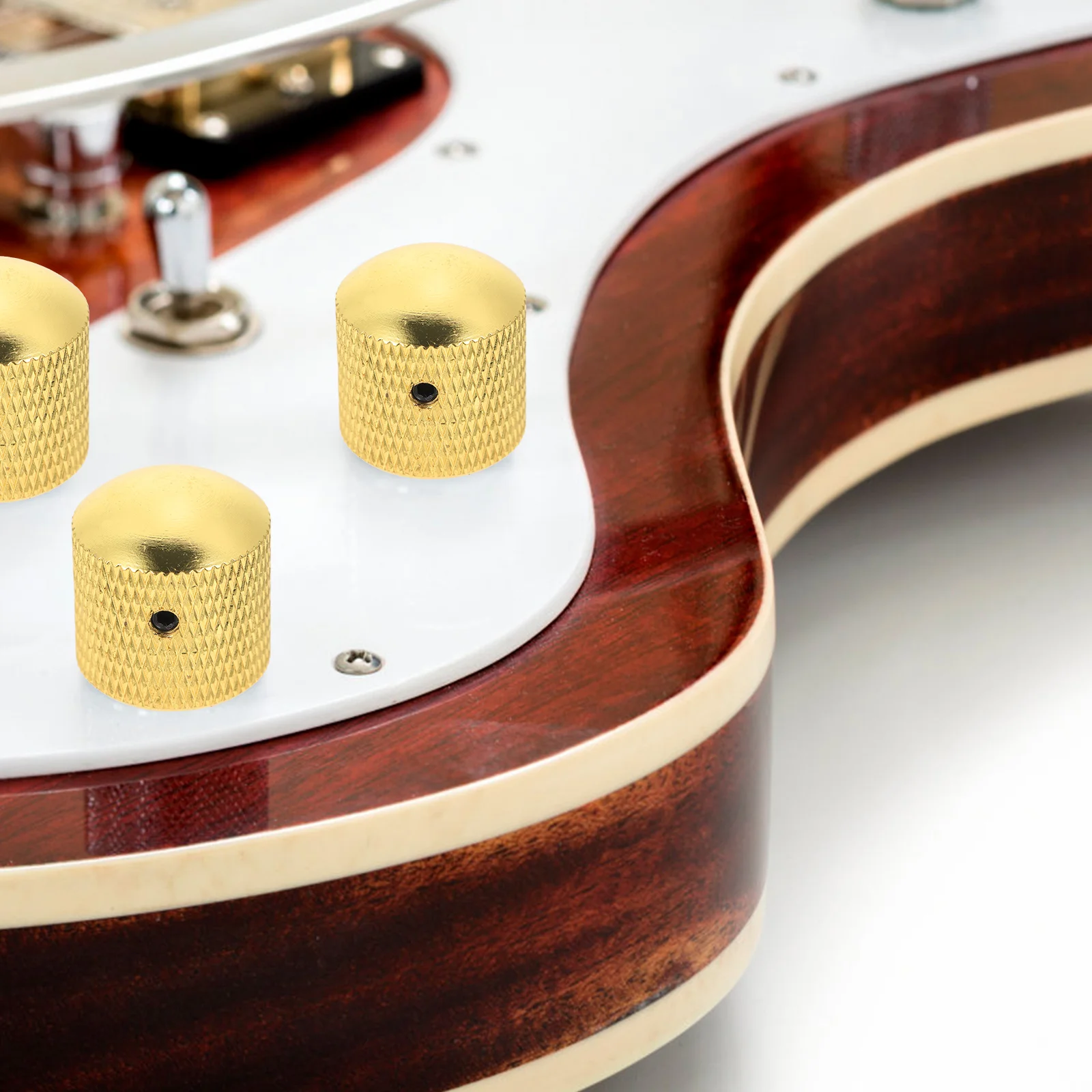 

4 Pcs Electric Guitar Knob Bass Volume Knobs Caps Major Button Potentiometer Control Child