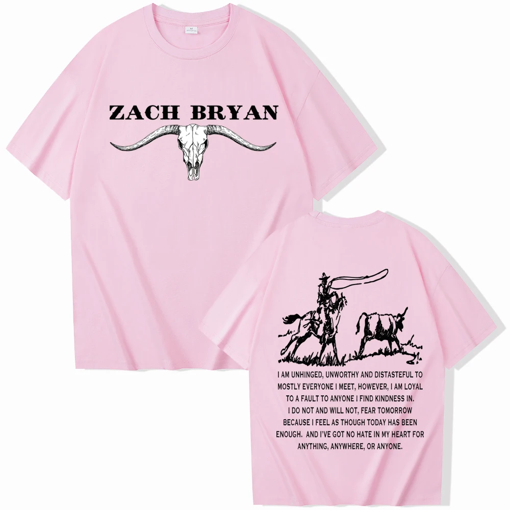 Zach Bryan Horse Cowboy T-Shirts Man Woman Harajuku O-Neck Short Sleeve Shirts