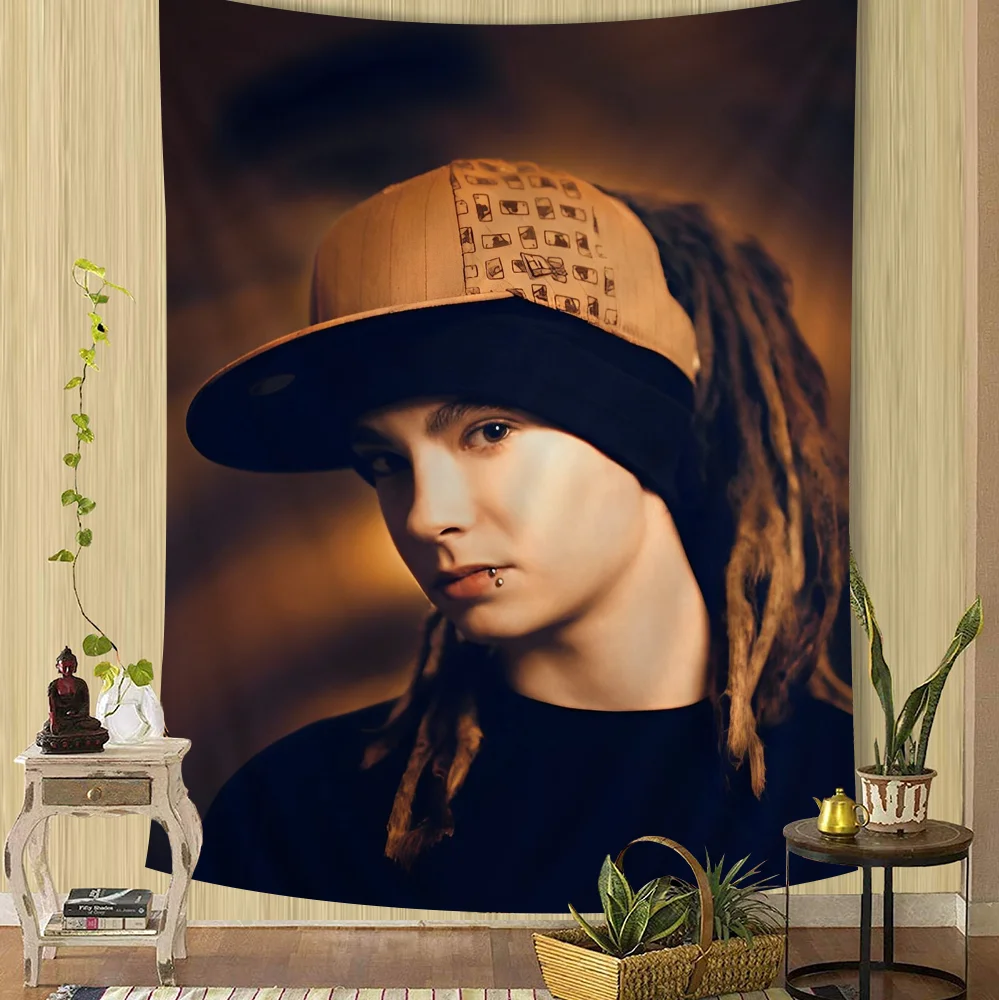 Bill Kaulitz Tom Tokio Hotel DIY Wall Tapestry for Living Room Home Dorm Decor Wall Art Decor