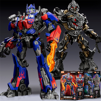 BLOKEES X Transformers Origins Movie Official Optimus Prime Megatron Transformation Soundwave Action Figure Toy Ornaments Gift