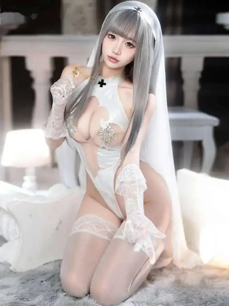 

Комбинезон на груди Bare Holy Nun, сексуальный комбинезон Pure Desire Temptation, женские комбинезоны, одежда, боди, милые топы, корейские женские UU02