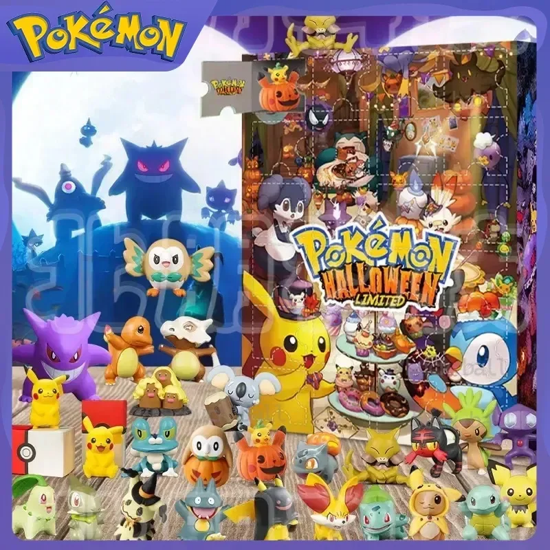 

Christmas Gift Pokemon 2024 Advent Calendar Pikachu Anime Figures Mini Box Noel Advent Countdown Decoration Toys Kid Xmas Gifts