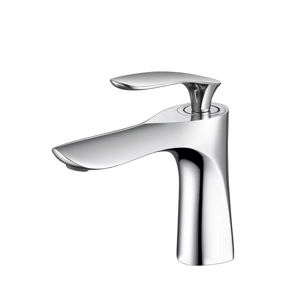Premium Brass Bathroom Sink Faucet Tall Spout Maple Leaf Shape Hot Cold Water Mixer Single Hole Vanity Vessel Basin Tap