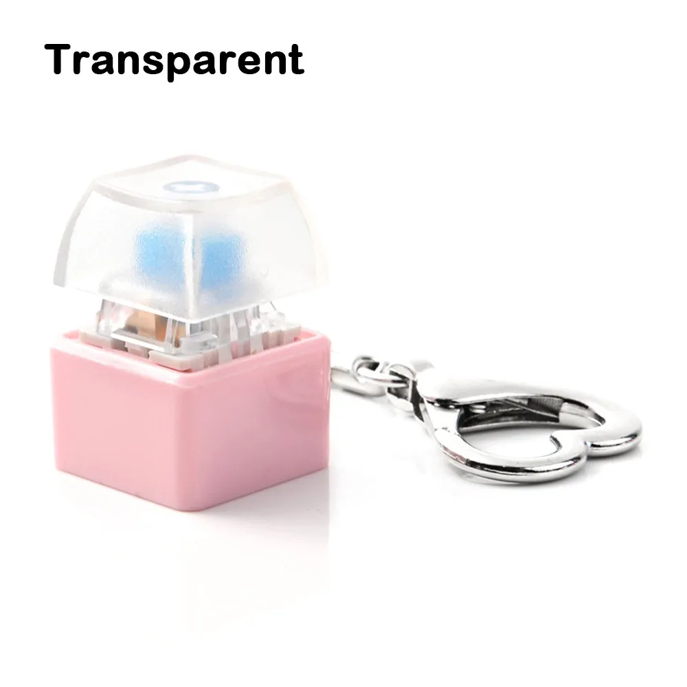 

Новый DIY брелок-клавиатура без подсветки, кнопки-кликеры для снятия стресса, сменные колпачки клавиш