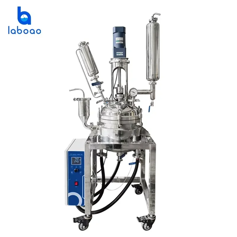 for Laboao 10L SUS316L SUS304 Stainless Steel Automatic Reaction Kettle Pressure Vessel with Motor High Quality