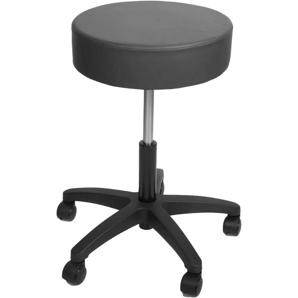 

Exam Stool – Rolling Stool for Dentists, Spas, & Healthcare Environments – Round Stool with 5 Casters – Adjustable Height from