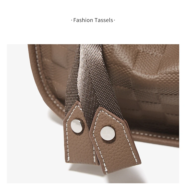 FOXER Damen Leder Sling Umhängetasche Mädchen Kleine Umhängetasche Handtasche – Detail 4