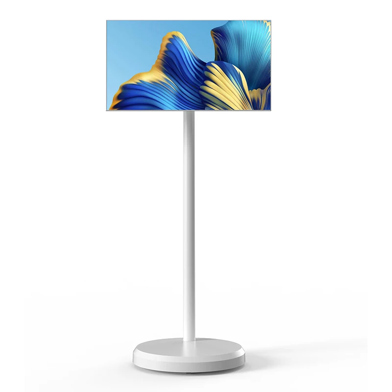 

Portable Smart TV 21.5 Inch Android 12 OS Mobile Touch Screen Home Learning Floor Stand Display USB Home Appliances New