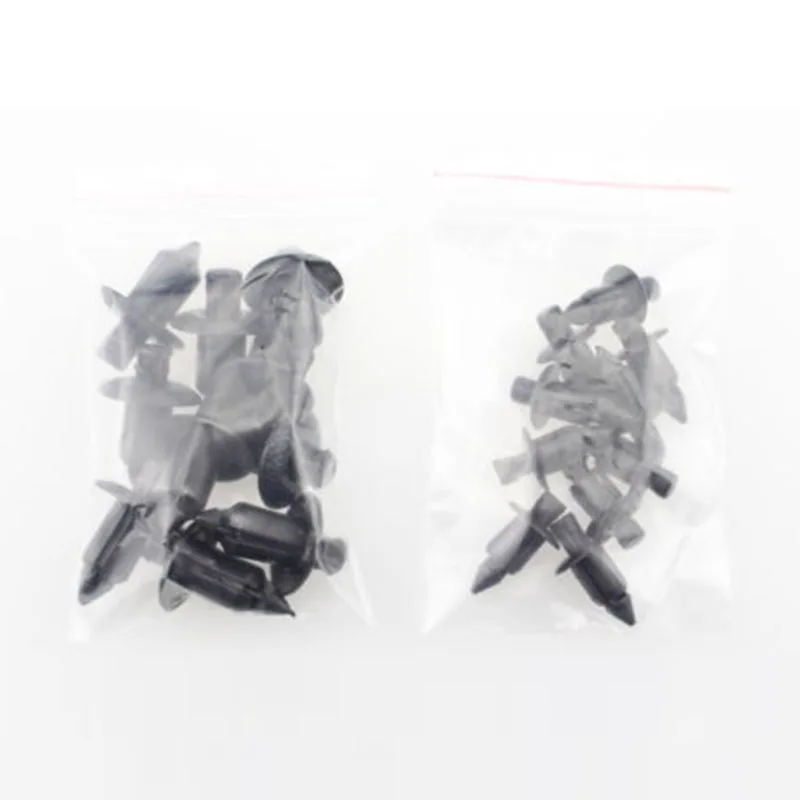 

Upgrade Your Car's Design with 20pcs Set of Nylon Black Fastener Clips, Perfect for Bumpers, Fairing Shields, and More