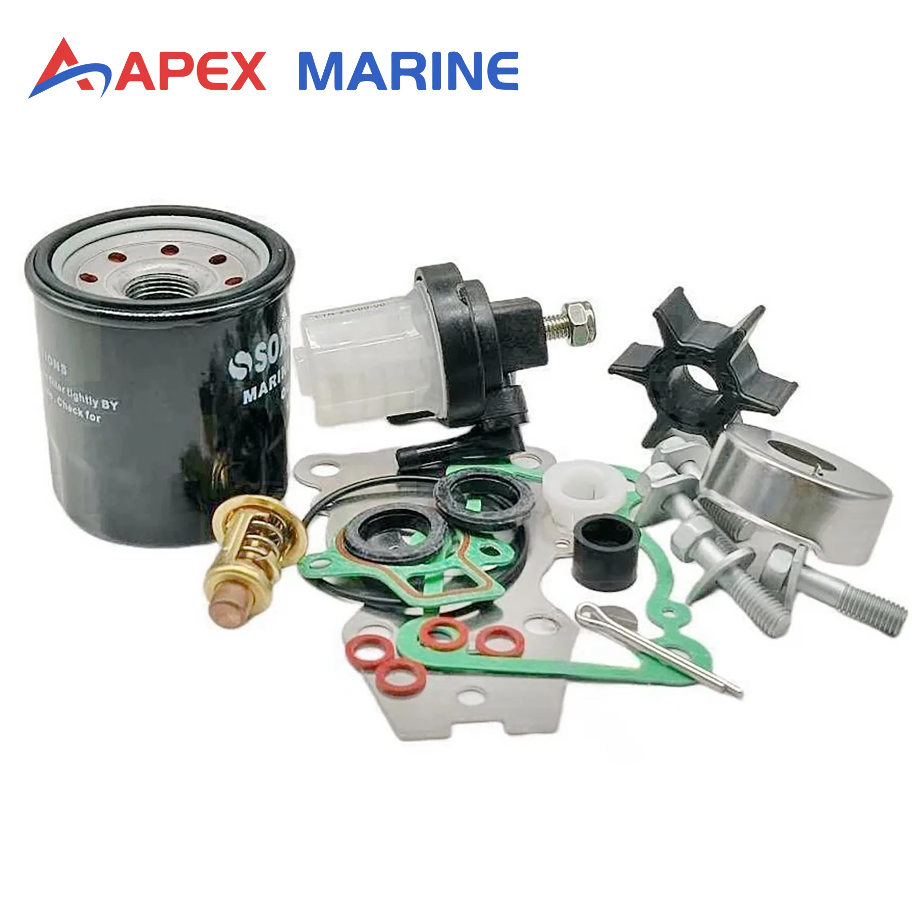 25 30 40 HP Outboard Maintenance Service Kit Fits for Yamaha 4 Stroke FT25F FT25B F30A F40B Engines 66T-W0078-00 with Filters