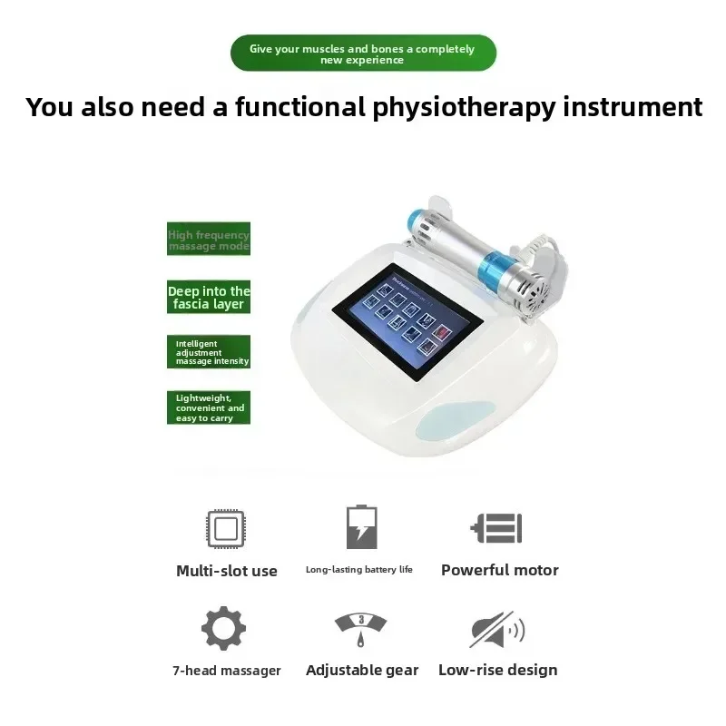 The fascia gun is used for deep tissue stimulation to trigger muscle relaxation and support sports performance.