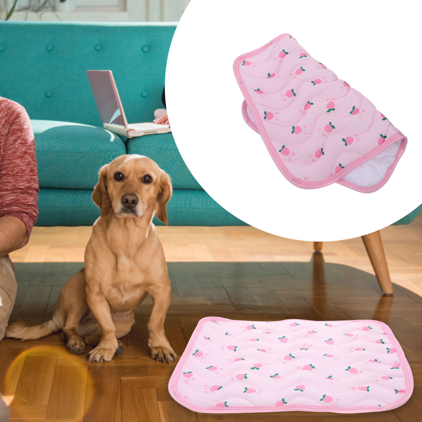 

Cooling Pet For Cats Dogs Lightweight Foldable Summer Cushion Cute Fruit Pattern Durable Comfortable Easy Clean