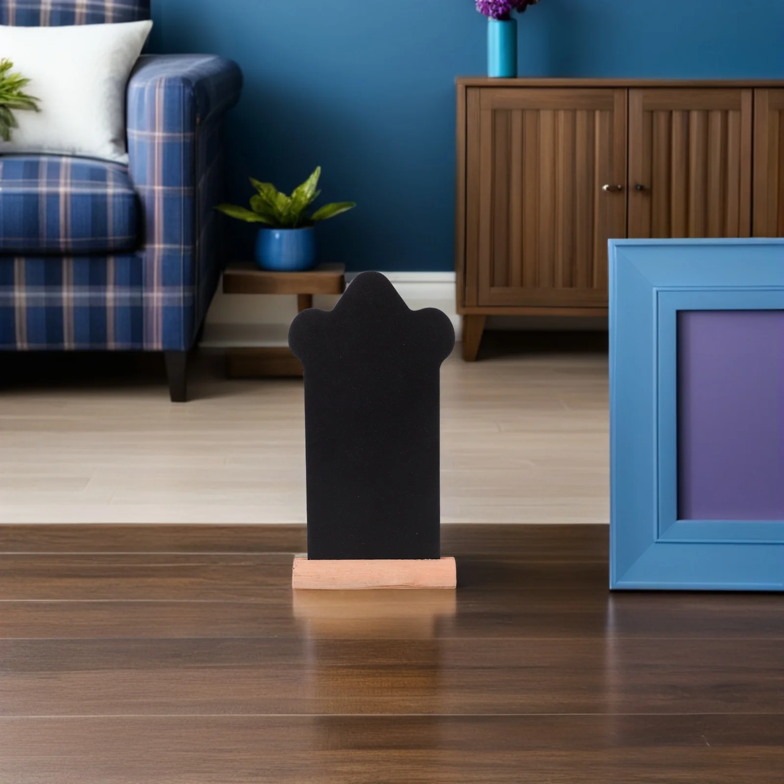 

16Pcs Mini Black Chalkboard Signs Double-Sided Coffin Shape Tabletop Message Board for Wedding Kitchen Food Display