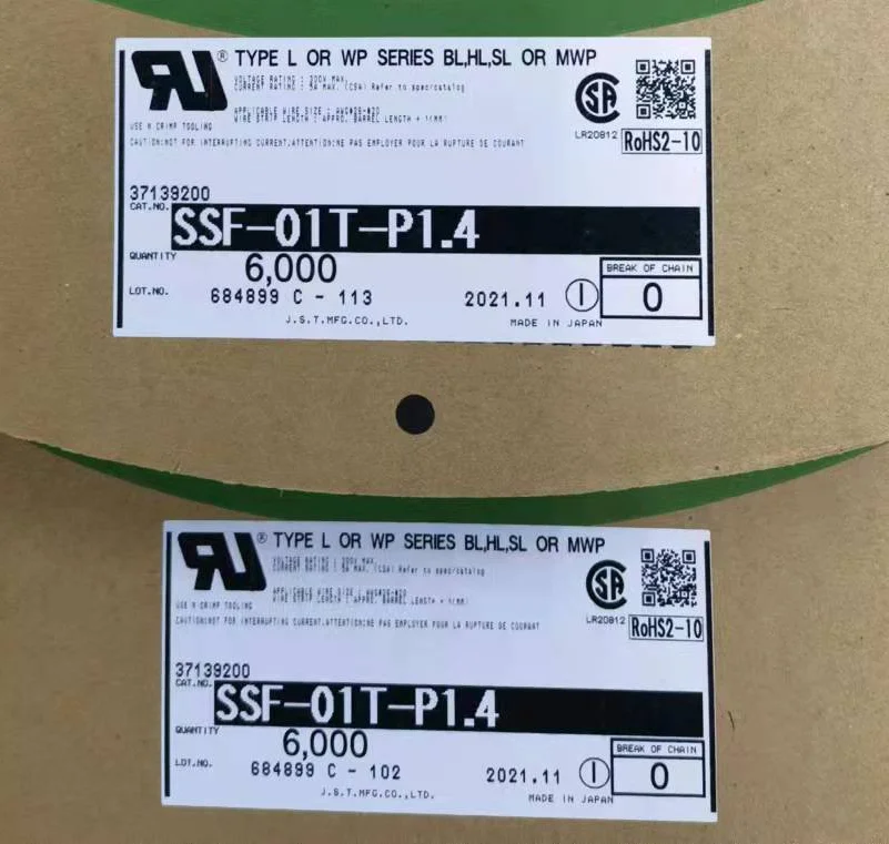 JST Connector Customized Processing Terminal Wires SSF -01T-P1.4       SSF-21T-P1.4       SSF-21T-P1.4AB