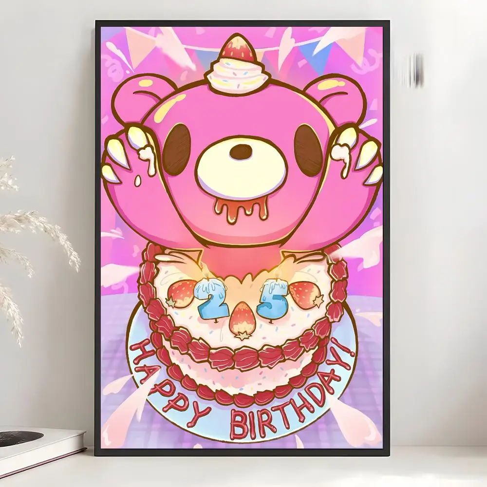 character toy G-Gloomy Bear Poster Art Wall Decor Indoor Outdoor for Collectors