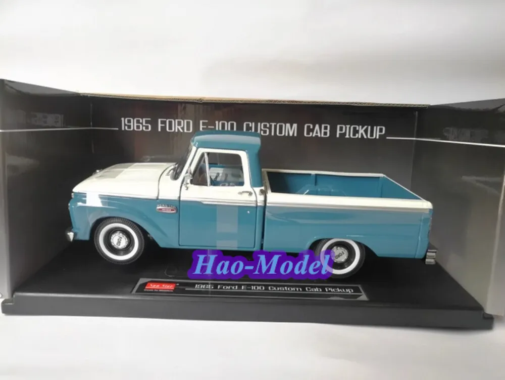 Sunstar 1:18 Ford F100 Custom Cab Pickup 1965, Modelo de Auto en Miniatura de Metal Fundido a Presión