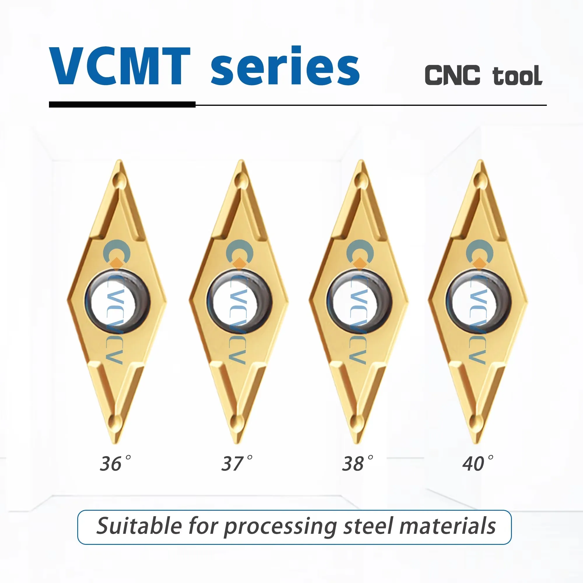 VCMT160404-36°/37°/38°/40° LF6028 DESKAR 100% Original Numerical Control Lathe Turning Tool Use For Processing Steel Part Blades