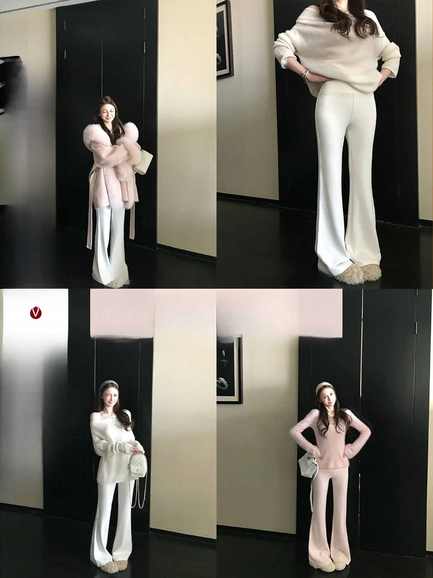 

Брюки Skk Store Early Eight Bling God: двусторонние, из ворсованного бархата и шерсти, повседневные, женские, теплые, с высокой талией, из смесового хлопка