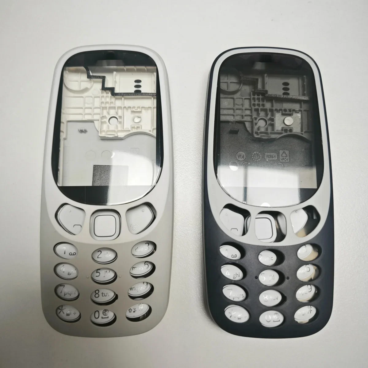 

For Nokia 3310 (2G Version) Full housing front face cover middle + back backshell door cover with English keypad