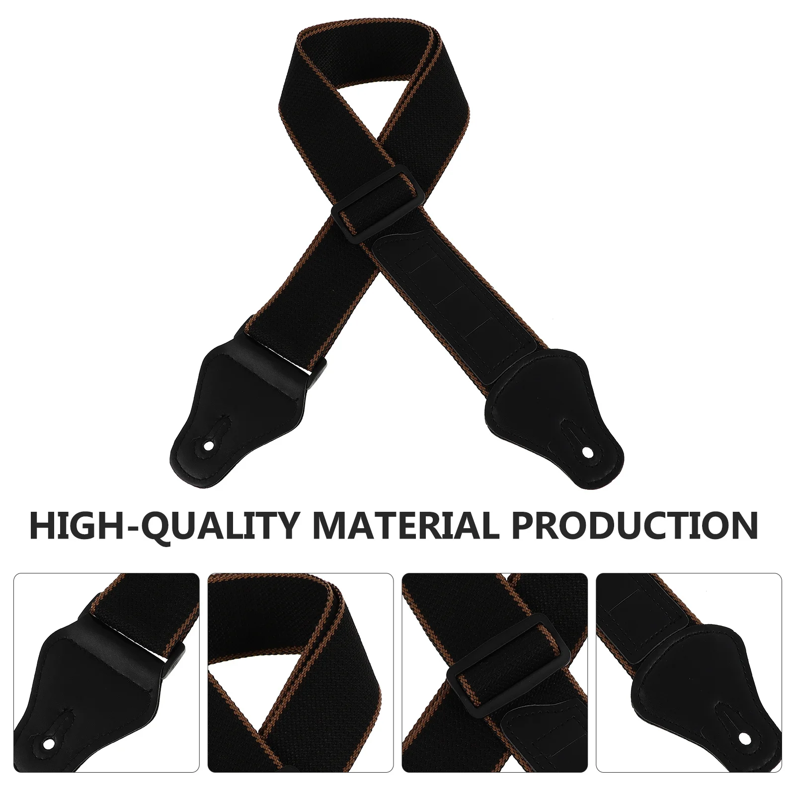 حزام جيتار مبتكر، حزام جهير صوتي متين، قطن ممتاز، مريح وقابل للتعديل، حزام كتف جيتار