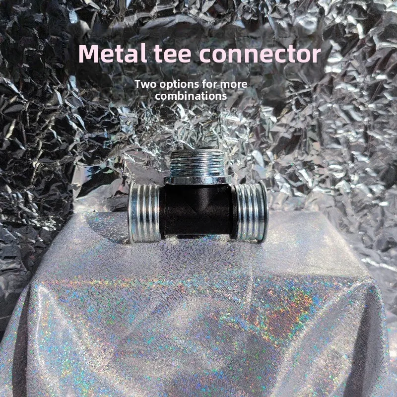 metal tee joint, single inner tooth double outer tooth joint, single outer tooth double inner  gas mask accessory