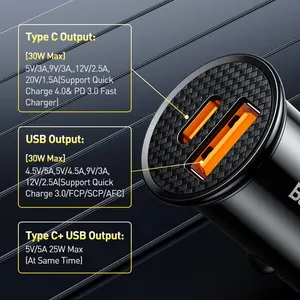 Baseus-charger for automobile, fast loading, USB PD, fast loading 4.0, 3.0, FCP, SCP, Xiaomi, iPhone 12, 13, 14 Pro, 30W 12 Main Sales Charger 30W - №11