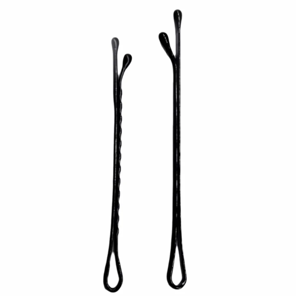 Fashion 500g Black Hair Clips Metal Wavy U-Shaped Bobby Pin Thickened Invisible Waved Hairgrip Women