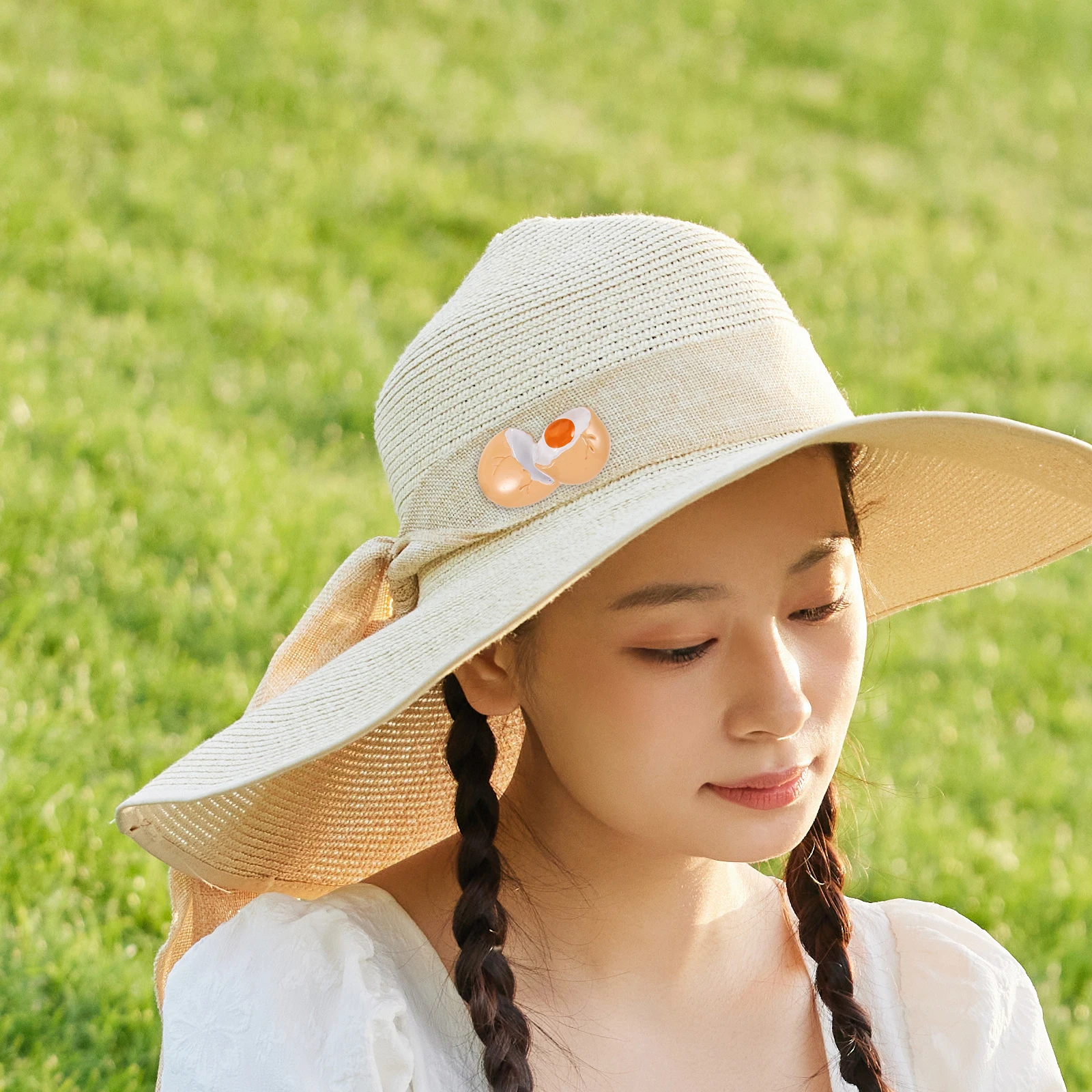 

1 set Poached Hair Clips Simulation Food Accessories Food Hairpin Styling Tools Women Fashionable Barrettes Hairpins