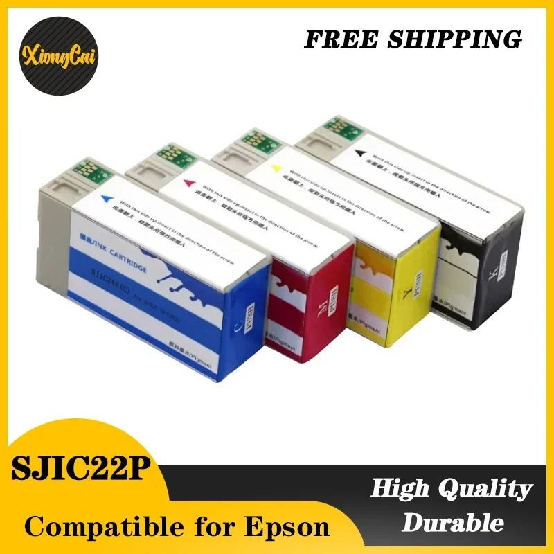 Europa SJIC22P Pigment tinte Patrone Kompatibel Für Epson TM-C3500 C3500 Label drucker Tinte patrone C33S 020577   SJIC22P(K)